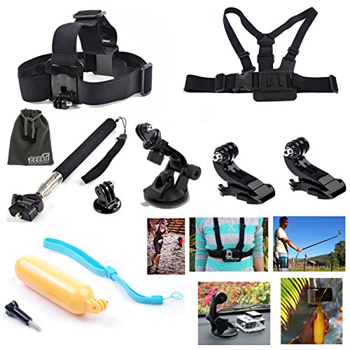 EEEKit 8-in-1 Accessories Kit for Gopro HD Hero 3+/3/2/1 Camera,